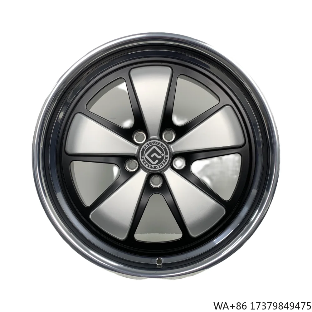 

Прямые продажи с фабрики, кованые колеса, размер 19-дюймового PCD 5x120 Диски с полированным краем, центральный диск, матовый черный, над матовым серебром