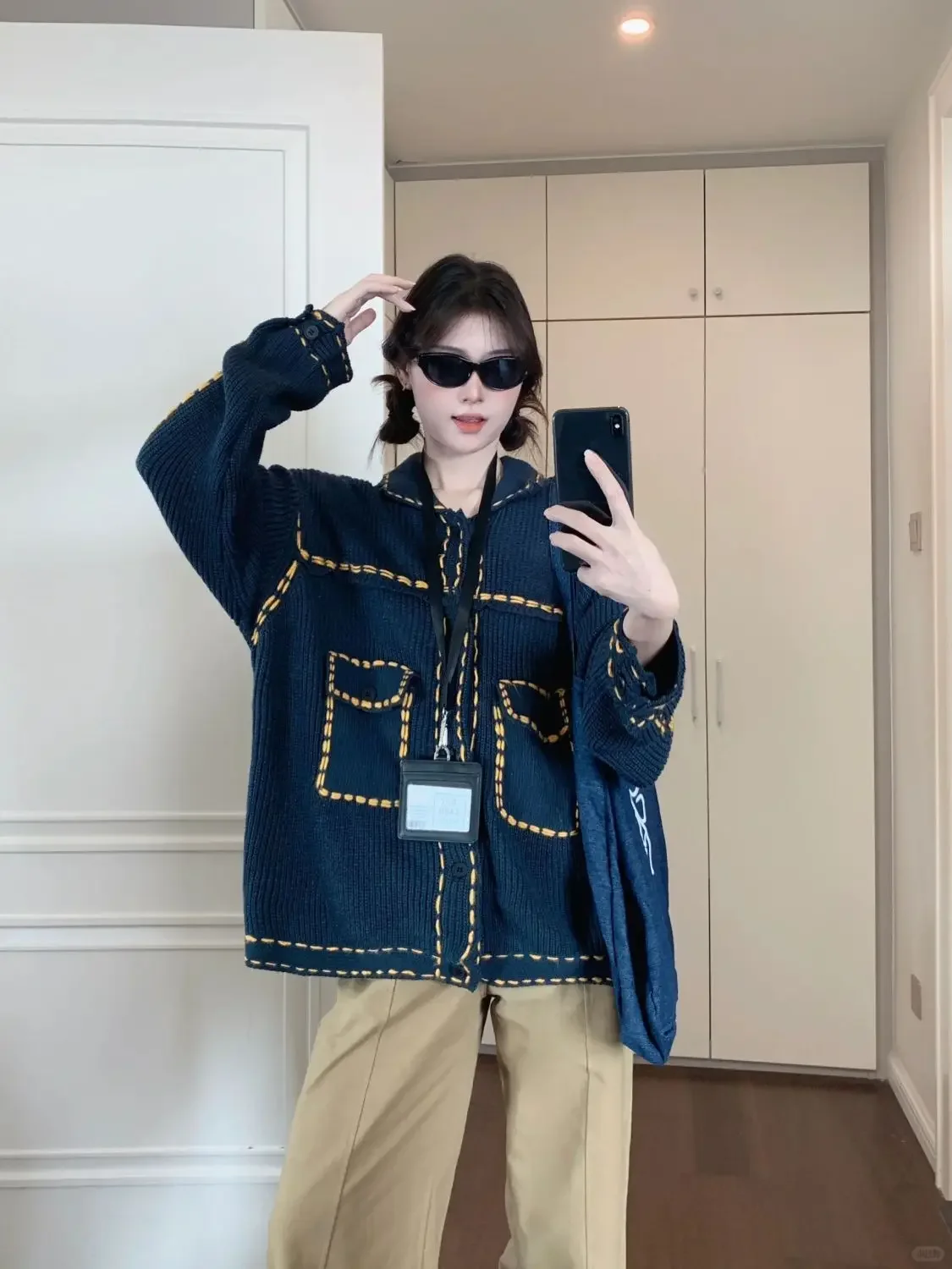 

Lazy Style High-end Retro Turtleneck Cardigan Sweater Jacket, Girl Student Jacket 2024 Autumn and Winter New Knitted Sweater Top