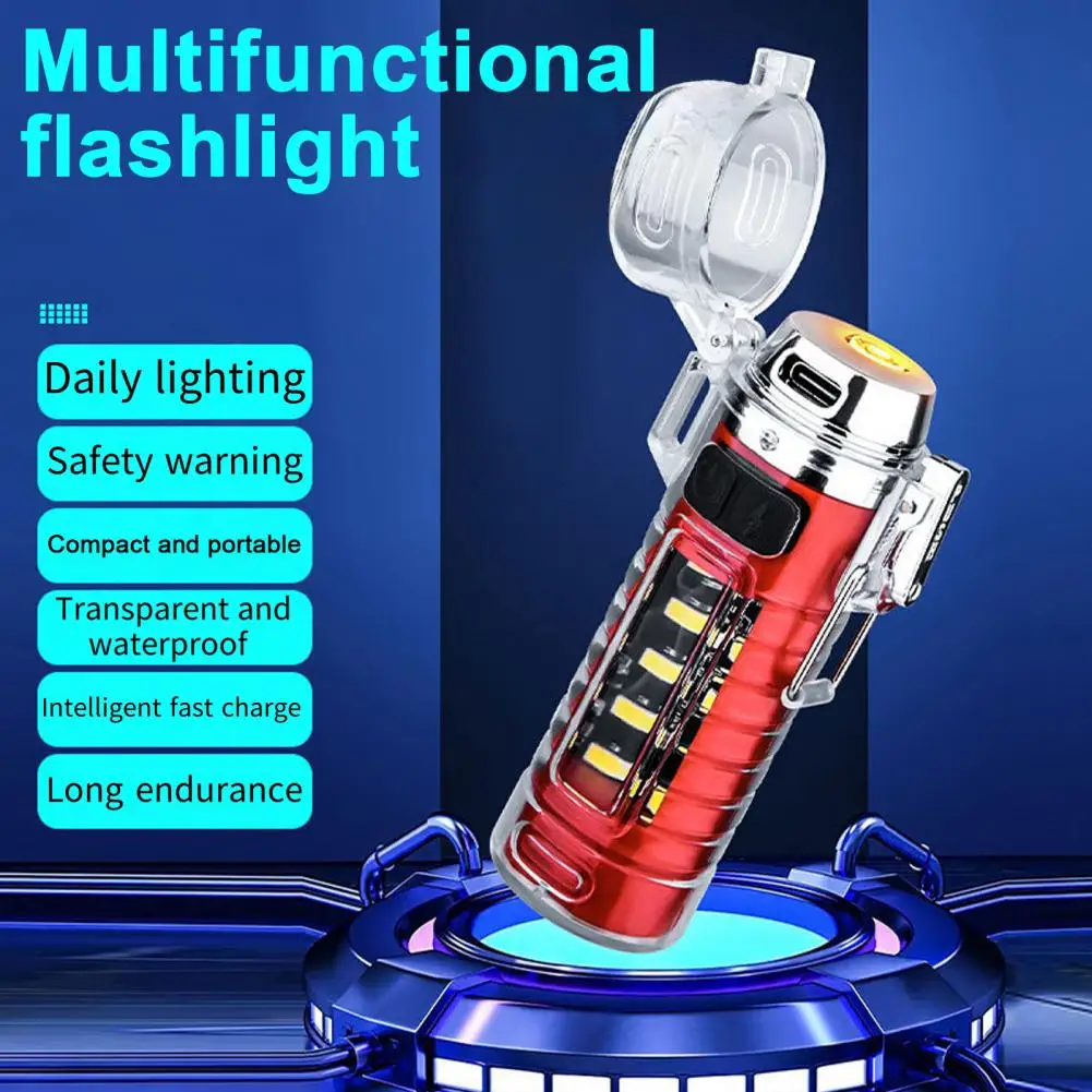 Type-c Charging Flashlight Mini Flashlight Versatile Waterproof Led Torch Rechargeable Super Bright Portable for Outdoor Fishing