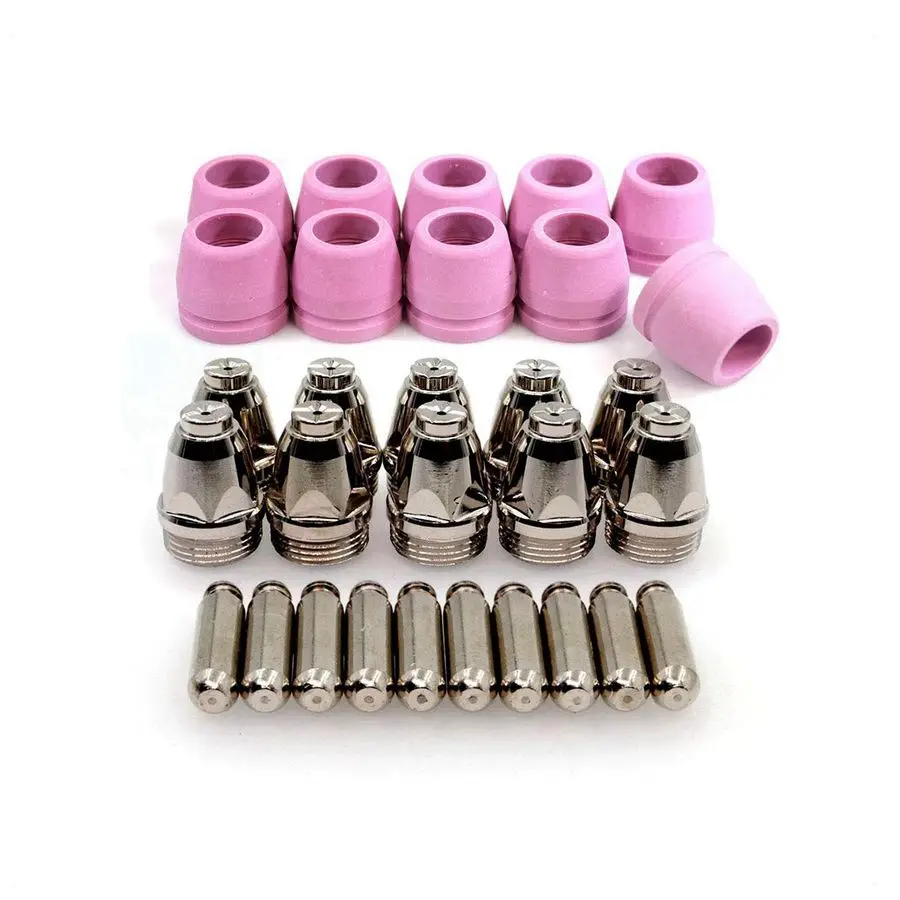 プラズマ消耗品キット Primeweld CUT50 CUT50DP CT520 CT520DP プラズマカッター AG60 トーチ 1.0mm .040 チップ用