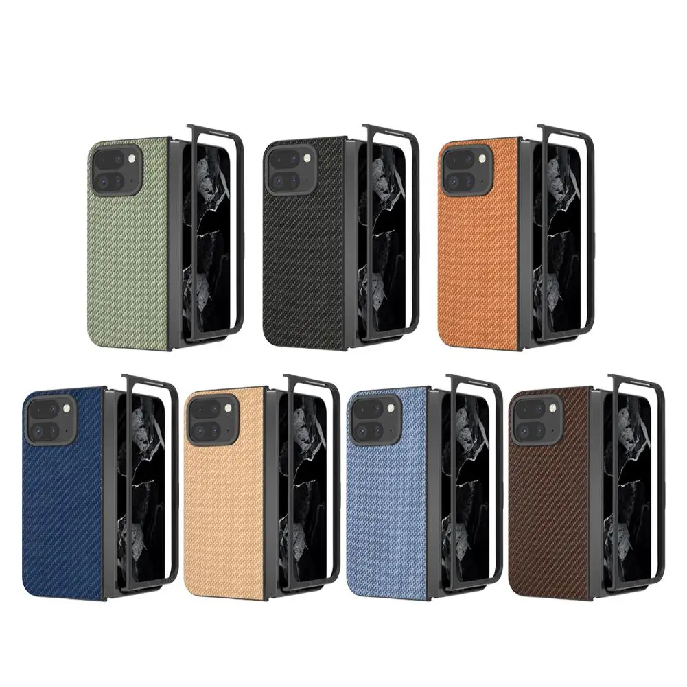 FOR Google Pixel 9pro Fold Phone Case Carbon Fiber Leather Fall Case Fold2 Phone Case FOR Google Pixel 9pro Fold Phone Case