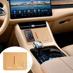 For SERES HUAWEI AITO M7 M5 Car Central Wireless Charging Silicone Pad Non-slip Mobile Phone Mat 2023 2024 Modified Accessories