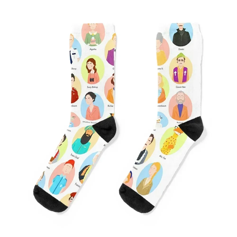 

Wes Anderson Family Socks happy winter gifts Socks For Man Women's