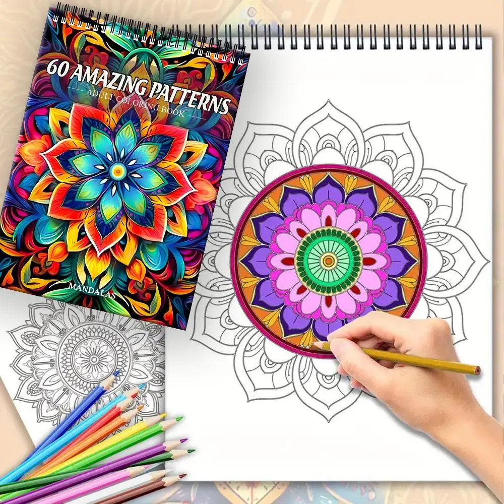 

Книга-раскраска, 30 листов, книга-раскраска для взрослых, 11,3 x 8,3 дюйма, толстая бумага, книга для рисования, художественная книга, канцелярские товары для рисования