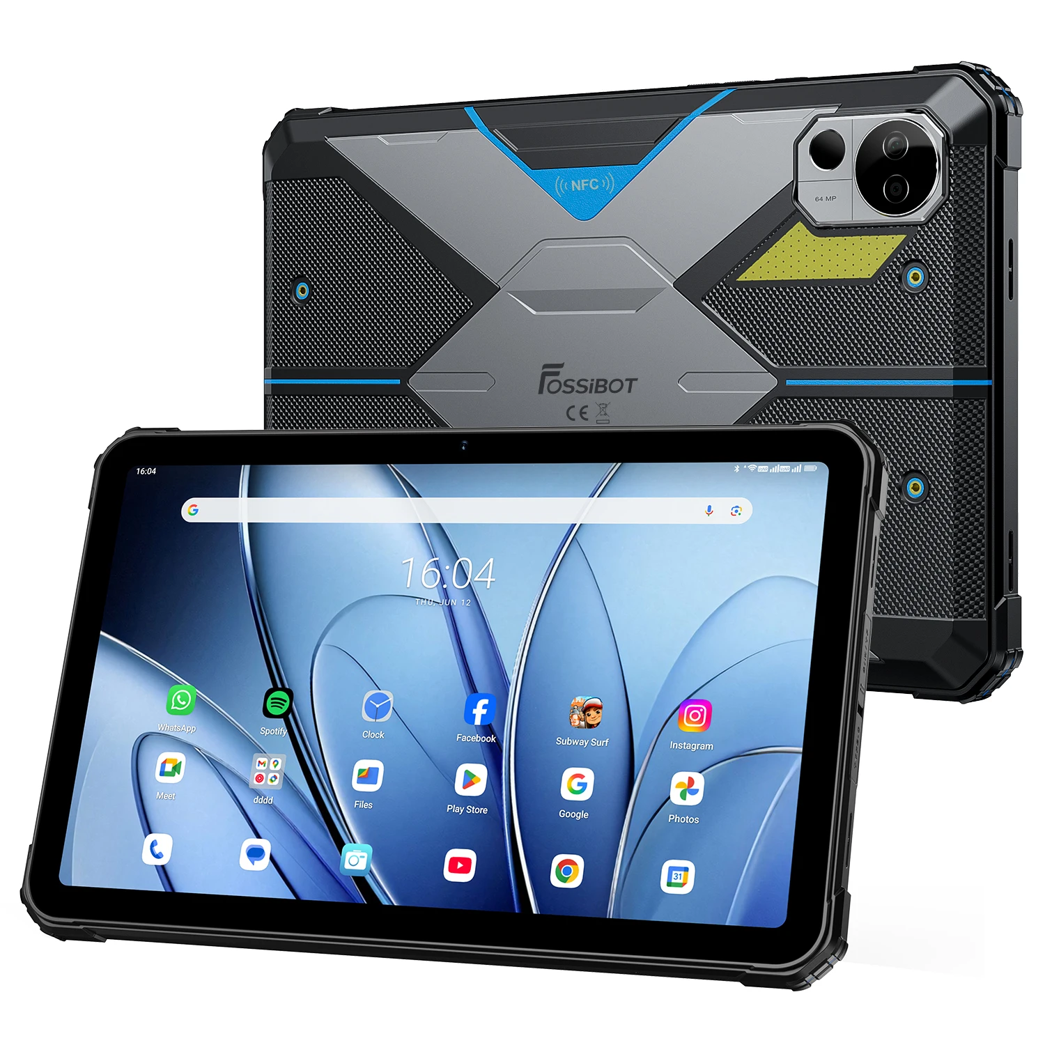 2026 DT3 5G Work Travel 66W Fast Charging 10.4Inch 2K Display 21560mAh Big BatteryAndroid15 Outdoor Industrial Rugged Tablet