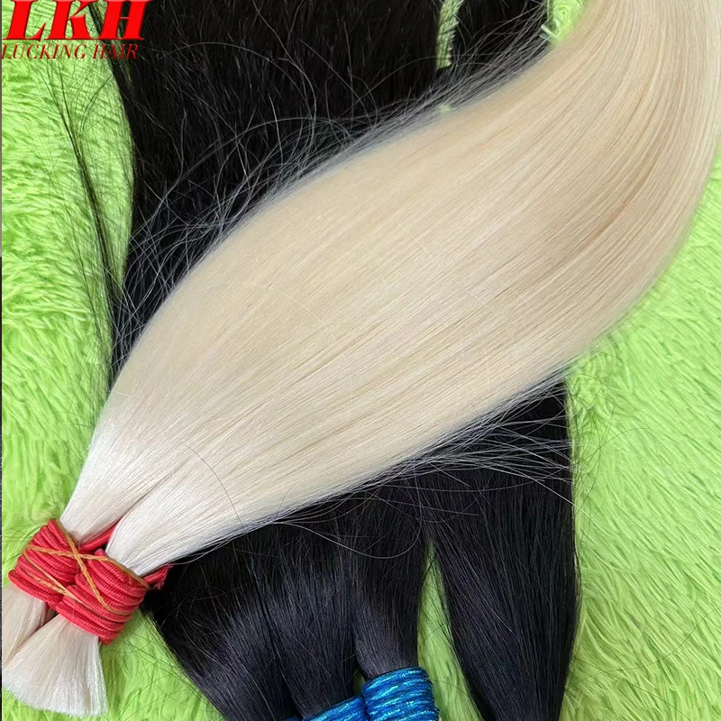 10A Raw Vietnamese Indian Russain Straight Natural Hair 100% Remy Virgin Braiding Blonde 613 Human Hair Bulk Extensions Bundles