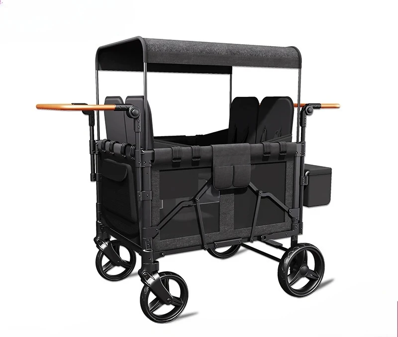 Mountain bike, baby stroller, can be used to lie down, quadruplets, second-born artifact, camp car for four people
