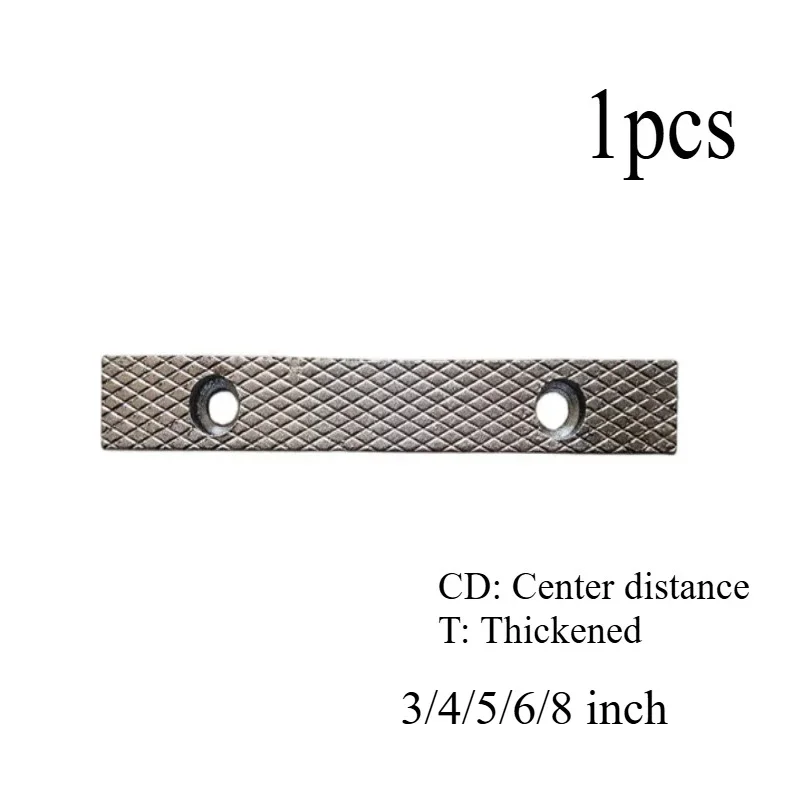Plaques de mors de presse à vis pour usinage, composants de fixation antidérapants, mâchoires de remplacement 3/4/5/6/8 pouces en acier au carbone, 1 pièce
