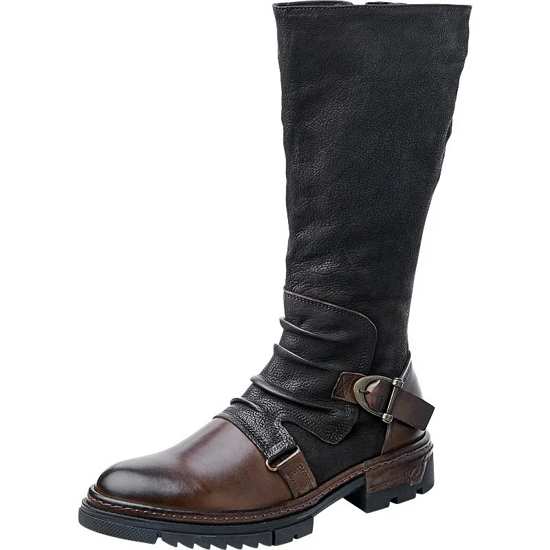 Men's Medieval Retro Artificial PU Leather Shoe Middle Ages Ankle Boots Victorian Renaissance Boot Cosplay Shoes view 2