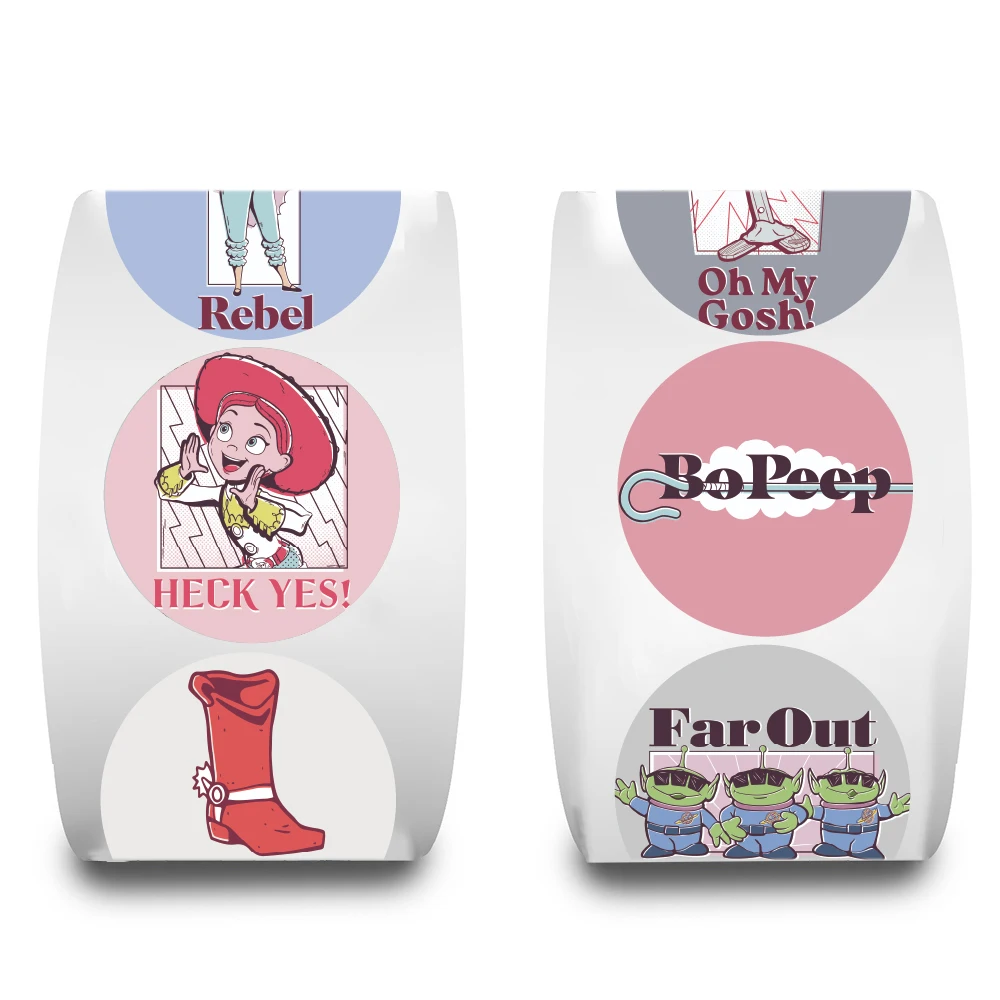 500PCS Cartoon Disney Toy Story Roll Sticker Nostalgie Motorfiets Koffie Landschapsarchitectuur Personaliseer Telefoon Koffer Auto Sticker ﻿