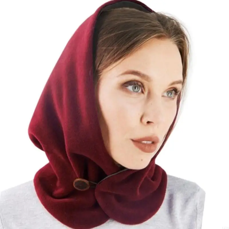 

L5YA Button Hat Adjustable Working Hat Ponytail Holder Lovely Warmth Stylish Hats