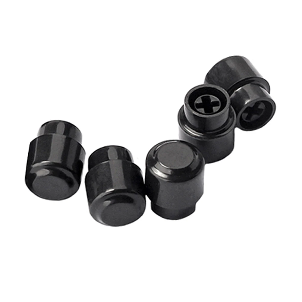 

5pcs Switch Cap Electric Guitar Pickup Selector Toggle Knob Black Round Vintage Style Fits 3Way NonThreaded