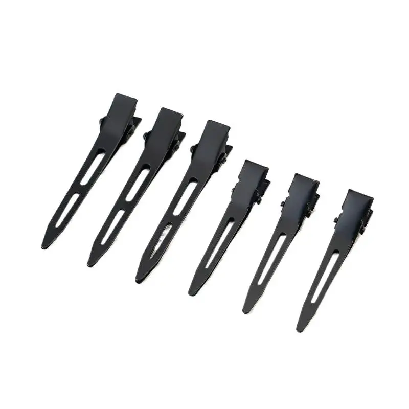 10 шт., заколки для волос в виде черного утконоса, нескользящие заколки для волос из кожи аллигатора, парикмахерский салон, аксессуары для укладки волос, заколка для волос