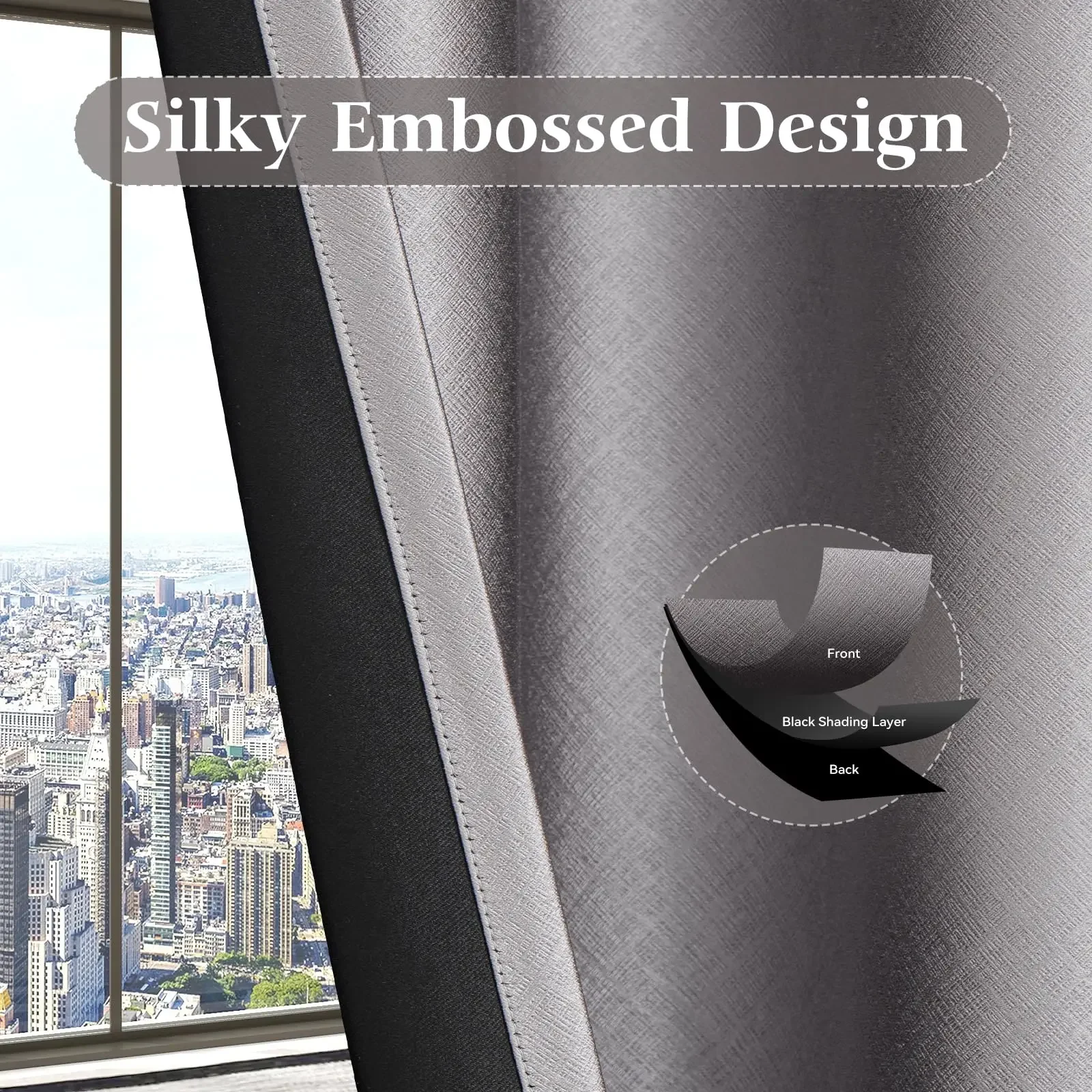 

310cm Height Custom Made Solid Color Blackout Curtains, High Blackout, Bedroom, Living Room, Thick Shading, Insulation Custom