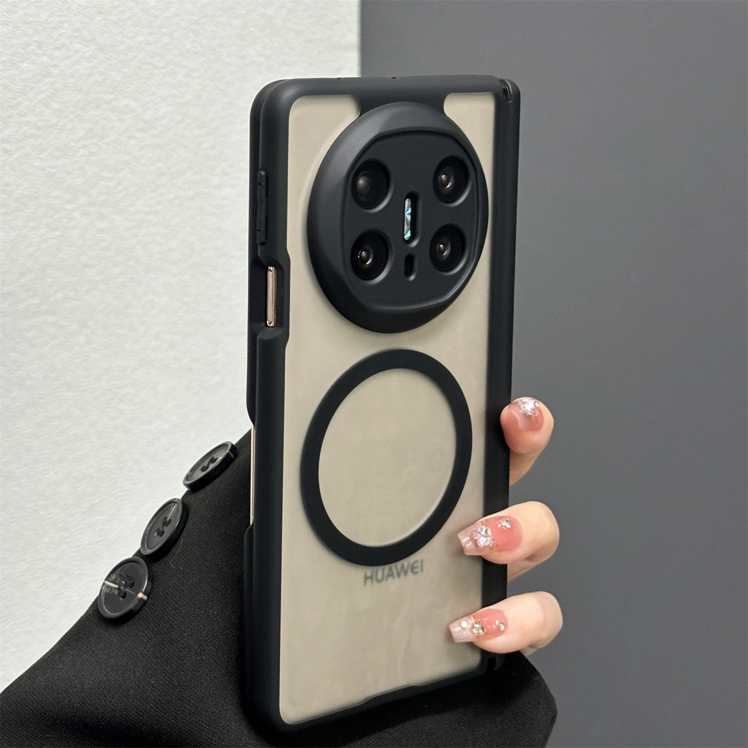 

For Huawei Mate X7 Case Matte PC Skin Magnetic Suction Dual axis Shockproof Mobile Phone Back Cover For Mate X7 5G Shell Bumper