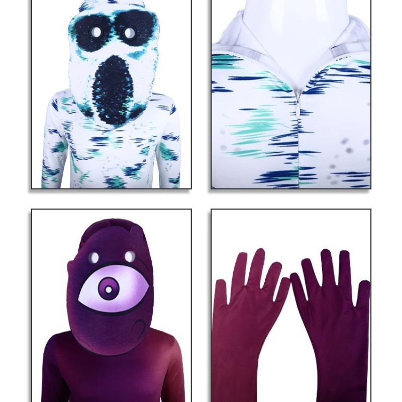 Game Doors Cosplay Costume Kids Monster Ambush Eyes Mask Jumpsuit Birthday Party Dress Suit Boy Girls Halloween Costume Child view 5