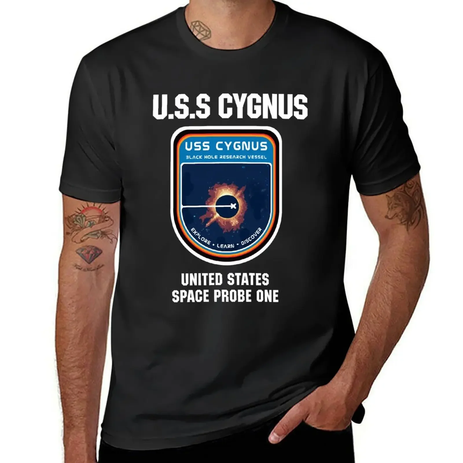 USS Cygnus Inspired by The Black Hole T-Shirt blanks cheap stuff mens t shirt graphic