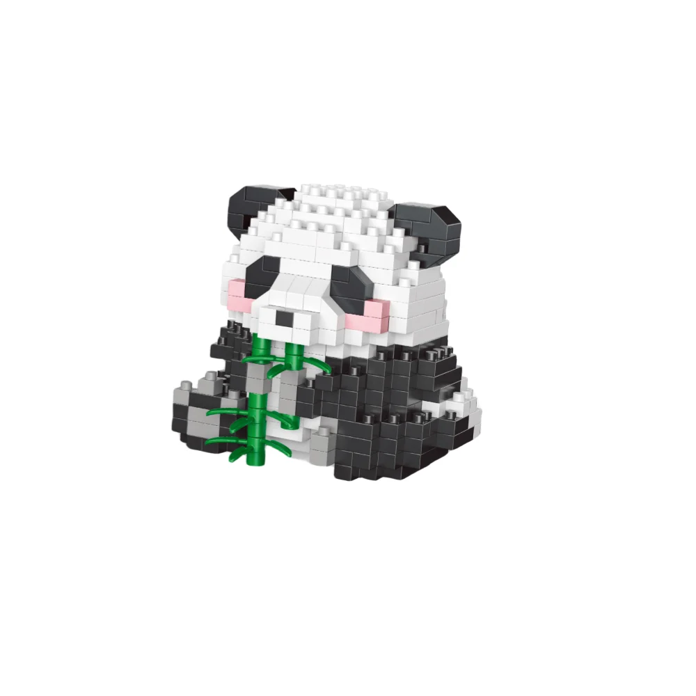 Adorable Panda-Shaped Building Blocks Toy Set: Desirable Desktop Decor, Perfect Gift, Panda Lover\'s Delight, Children\'s Joy