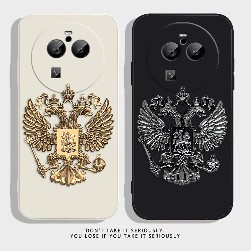 Russian Double-headed Eagle Logo Phone Case For OPPO FIND X5 X3 X2 RENO ACE Z REALME C20 C21 C33 C35 C53 C55 X50 X 5G PRO Case