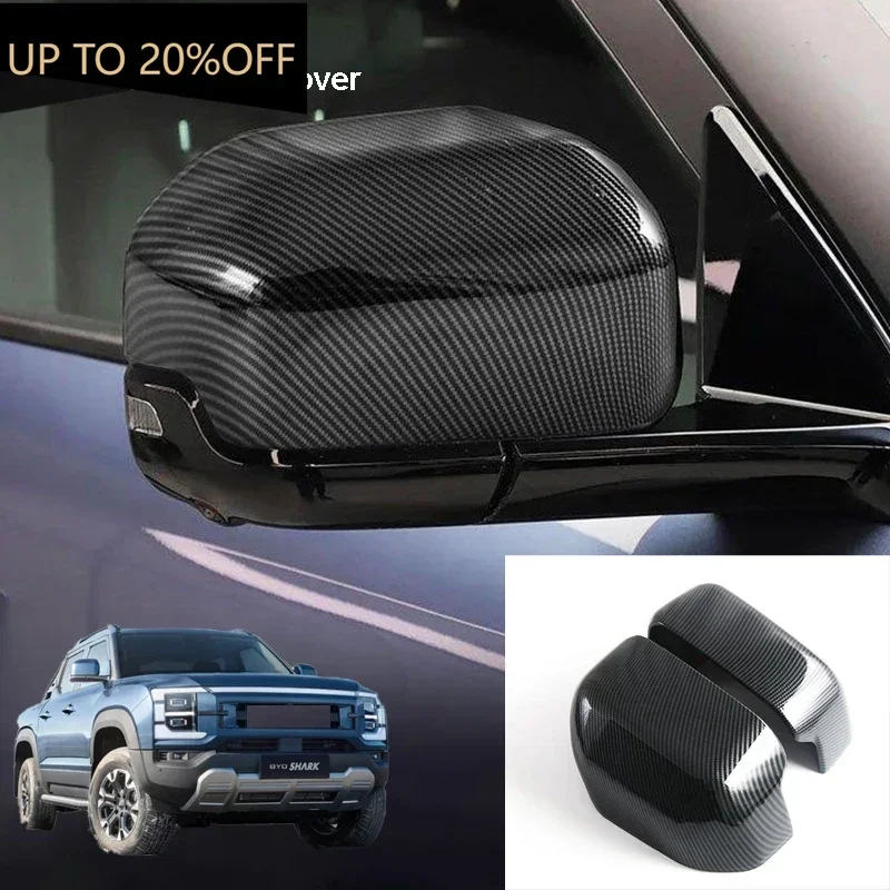 

Rearview Side Wing Mirror Cover For BYD Shark 6 Pickup Rear View Cover Protector Car Accessories Fit For LHD RHD 2pcs