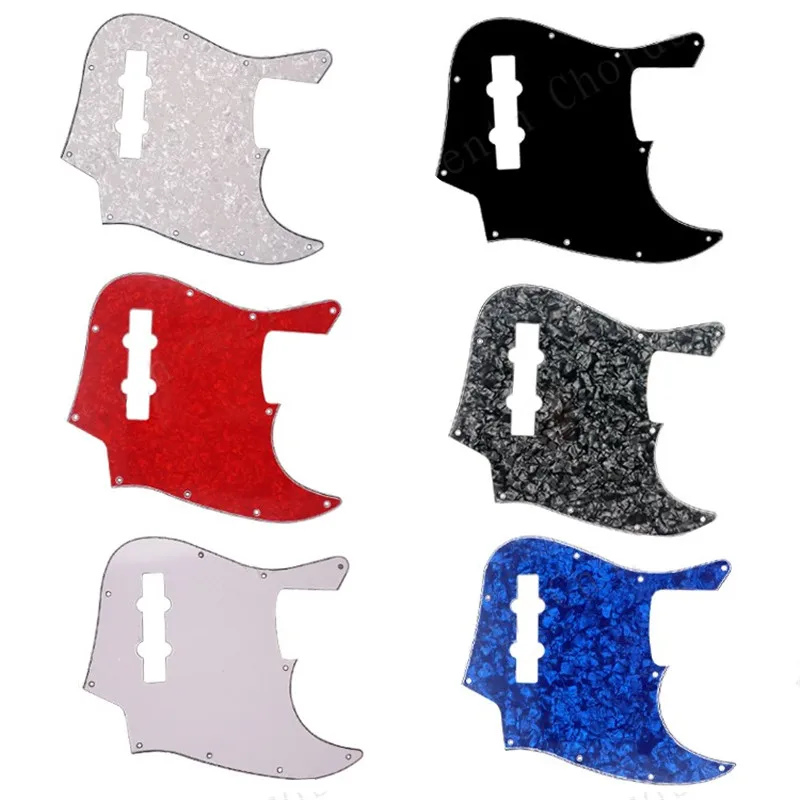 

A 3Ply Pearl Celluloid PVC 3-Ply Bass Guitar Pickguard 10 Hole With Mounting Screws Electric Bass Front Cover Guitar Accessories