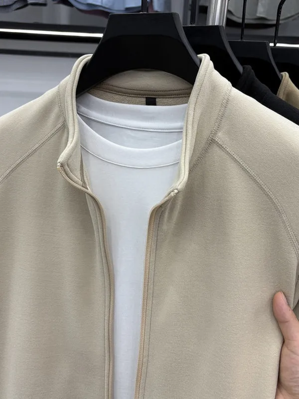 

Мужская утепленная куртка на молнии с воротником-стойкой, на флисовой подкладке, из прочного полиэстера, для осени и зимы