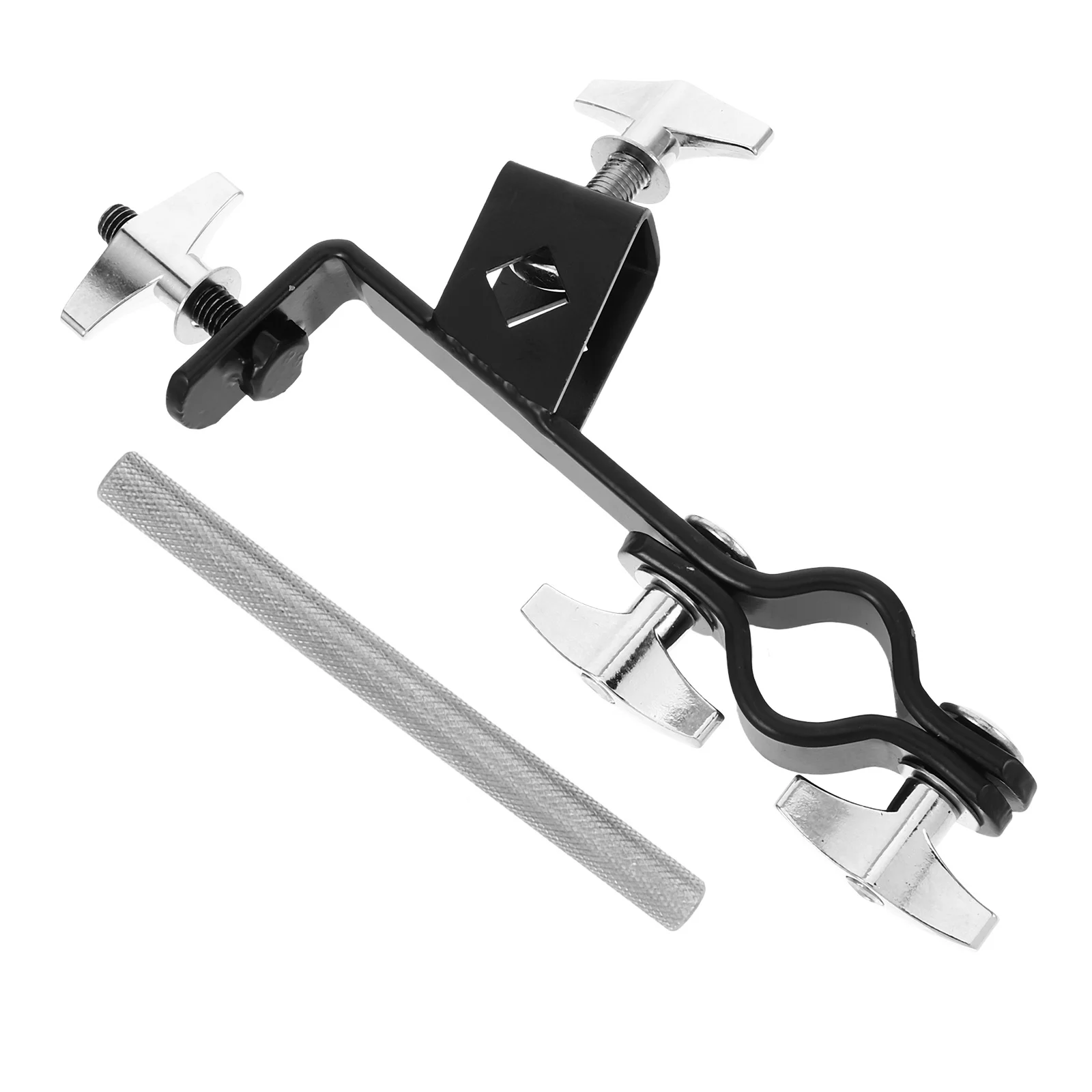 

1pcs Cowbell Bracket Mount For Drum Set Cymbal Extension Pole Metal Cowbell Clip Percussion Instrument Accessory