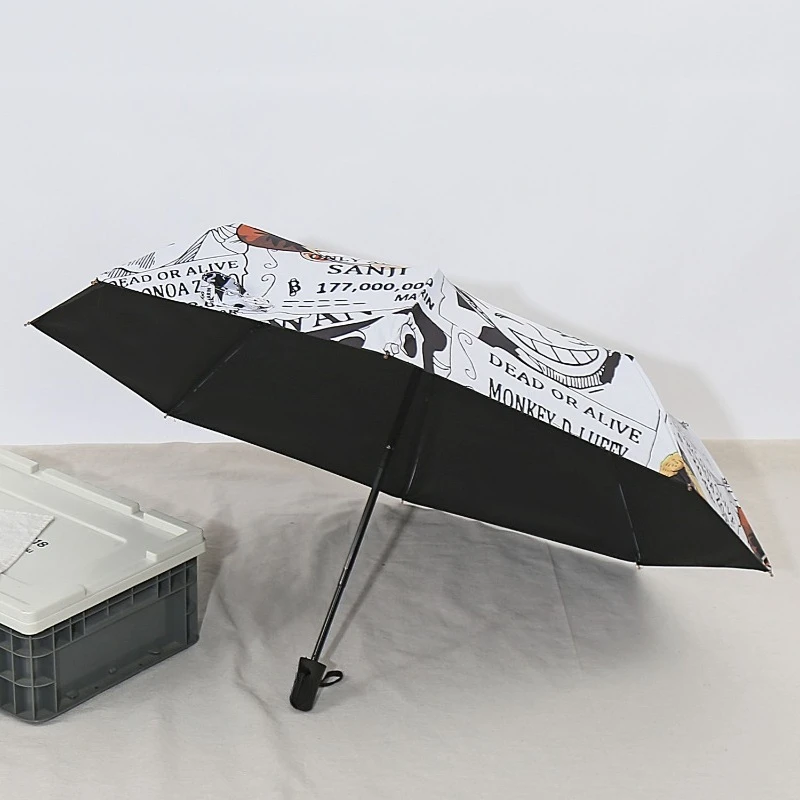 One Piece Tony Tony Chopper Anime Zweidimensionaler Faltbarer Regenschirm für Studenten, Dual-Use für Sonne und Regen, Niedlicher Sonnenschirm – Detail 5