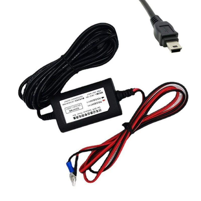 USB Car Line Adapter Hard Wire 12V/24V to 5V 2A Driving Recorder Step-Down Cable High Quality