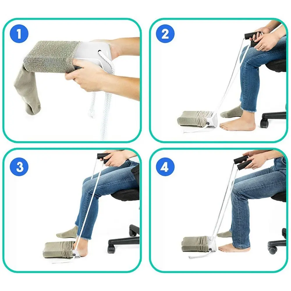 Dressing Aid Tools Easy On And Off Stocking Slider Assist Puller Sock Puller Sock Stocking Aid Puller Sock&Stocking Helper