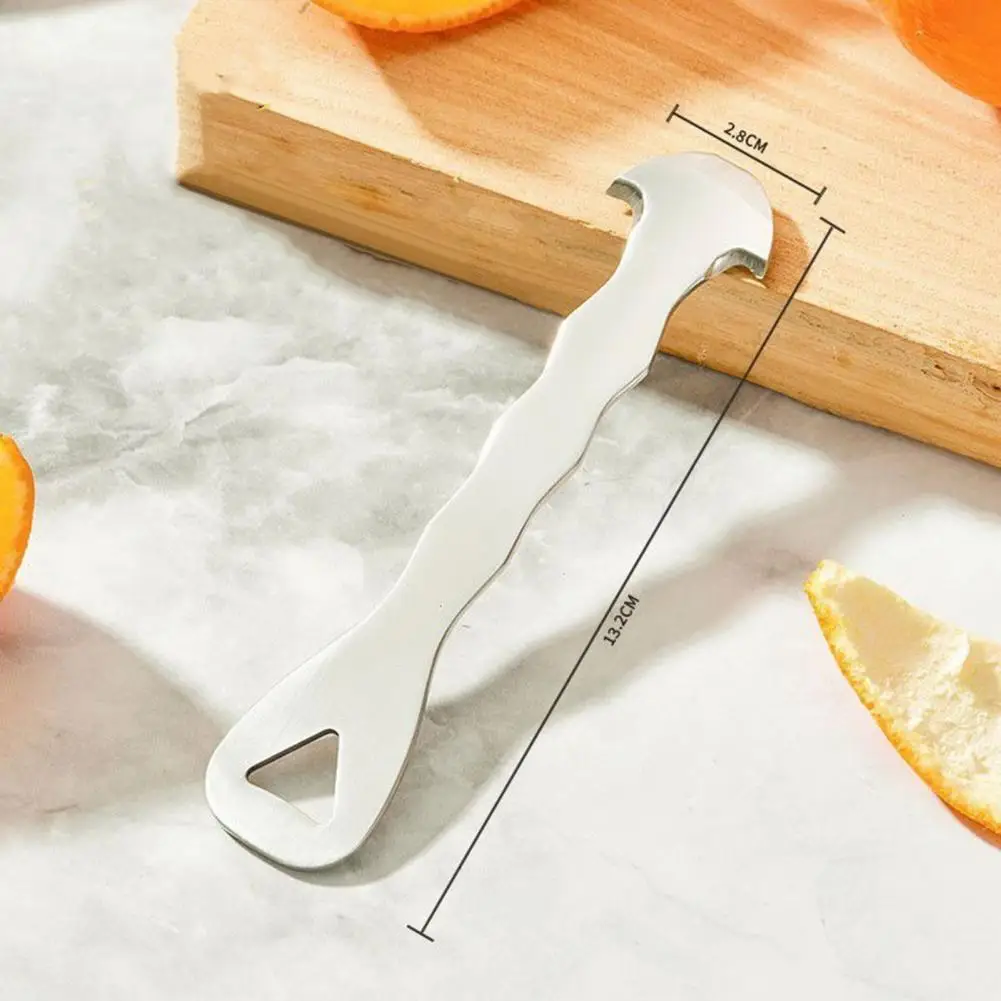 Stainless Steel Citrus Peeler Finger-friendly Orange Peeler Stainless Steel Orange Peeler Tool with Triangular Blade for Easy