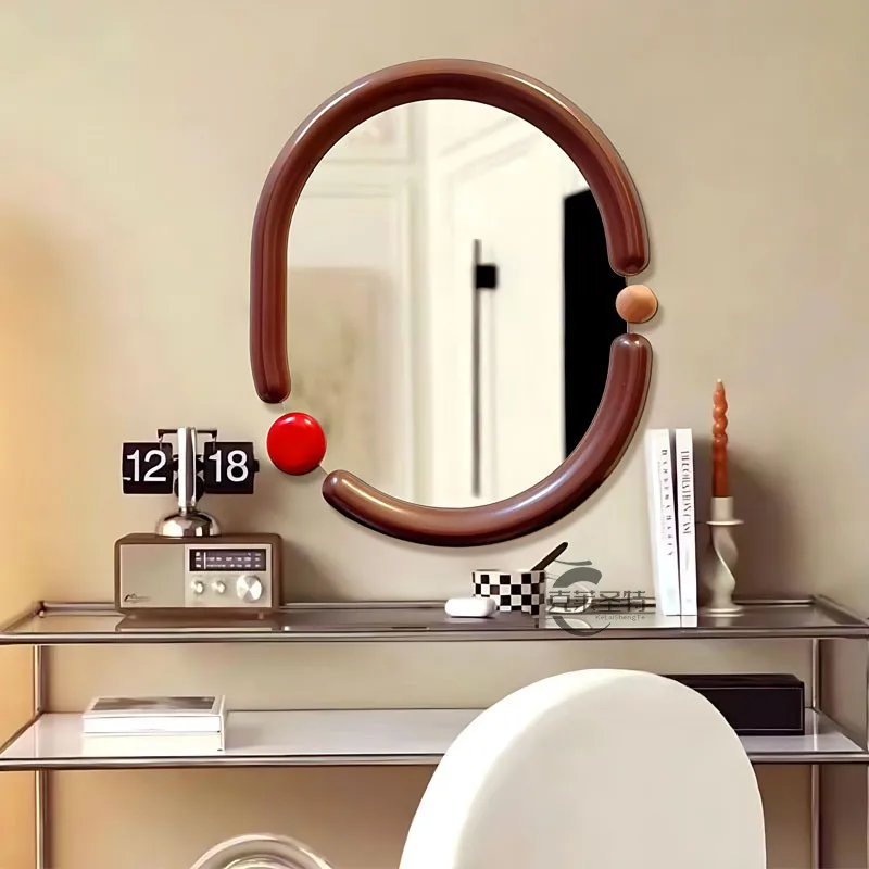 Bathroom makeup mirror special-shaped wall-mounted bathroom mirror