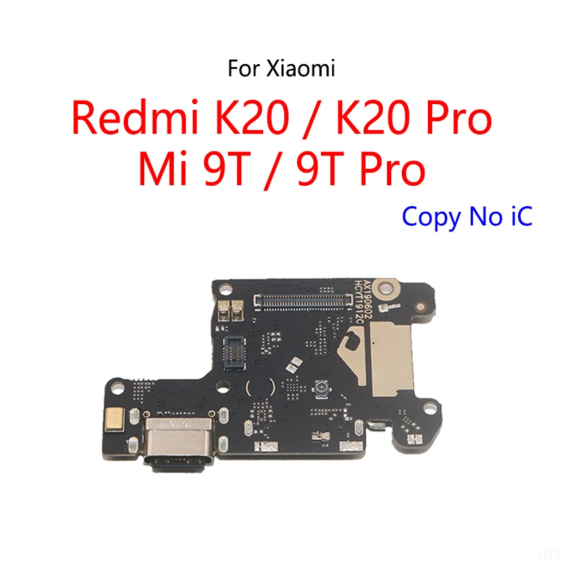 USB Charging Dock Connector Port Socket Jack Charge Board SIM Card Tray Slot Flex Cable For Xiaomi Redmi K20 Pro / Mi 9T Pro