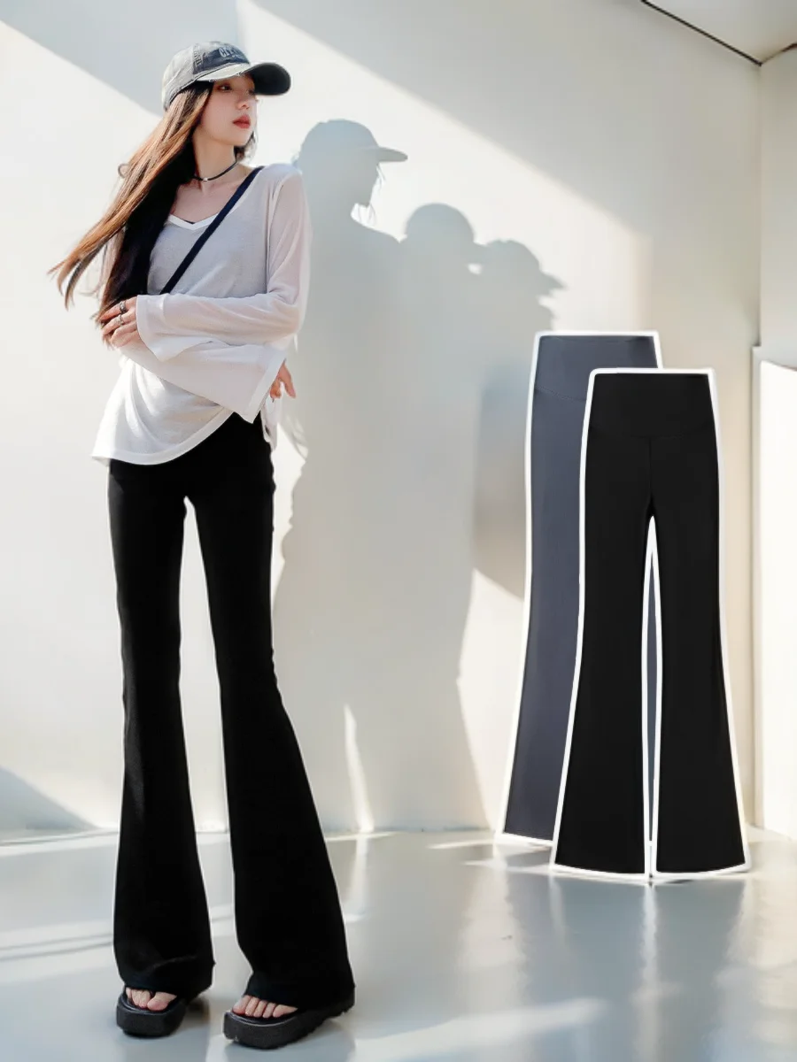 طماق مع تأثير التخسيس النساء أسود أزرق الموضات تهوية Shapertummy العملي ممارسة مطابقة الجوارب-ملابس لينة