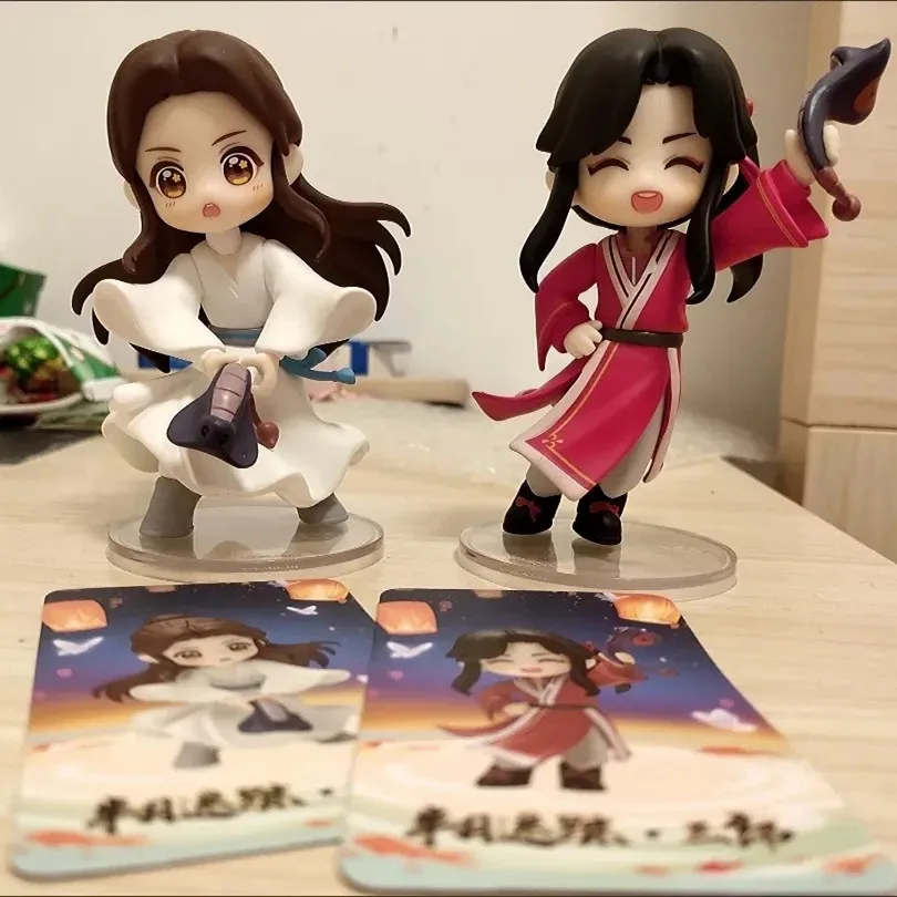 Tian Guan Ci Fu Figures Anime Blind Box Meet You Series Xielian Huacheng Model Dolls Action Figure Mysterious Box Children Gifts