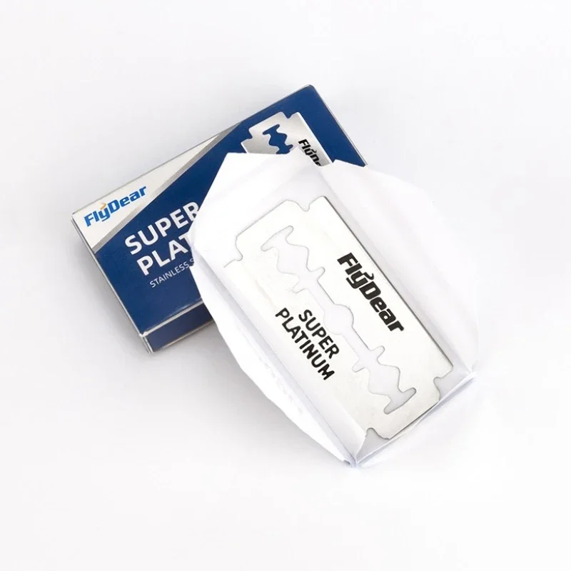 جديد كلاسيكي ريترو الفولاذ المقاوم للصدأ الحلاقة مزدوجة حافة شفرات حلاقة الرجال سلامة شفرات المهنية الحلاق أداة حلاقة إزالة الشعر الحلاقة