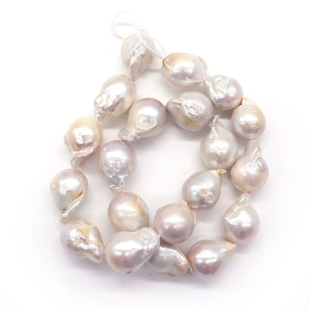 

Baroque Pearl Beaded Natural Freshwater Pearls Large Baroque Pearls Straight-hole Loose Beads DIY Necklace Jewelry Accessories