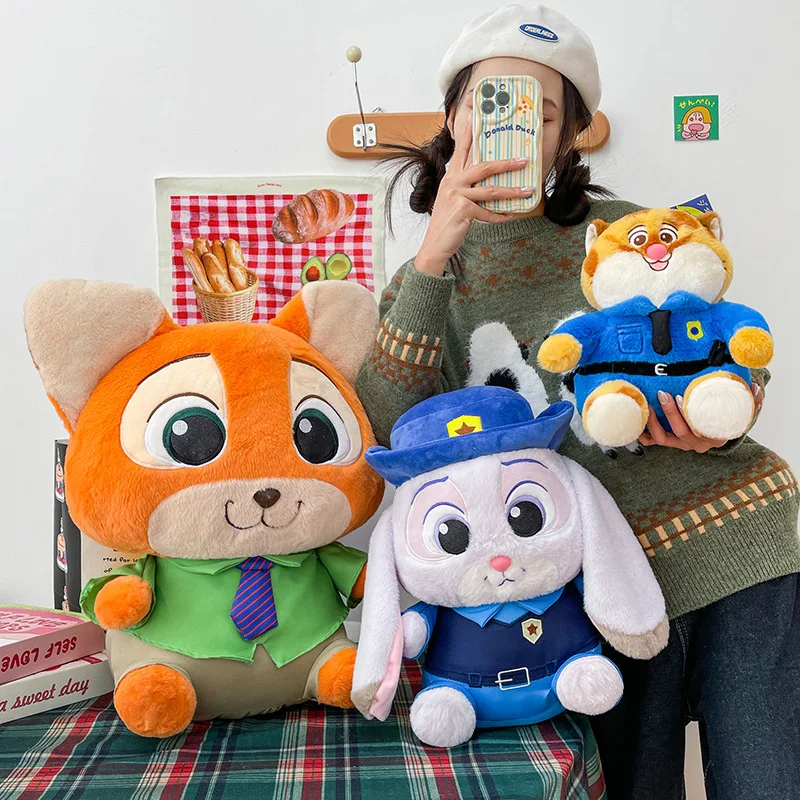 

30/40/50cm Disney Zootopia Rabbit Fox Plush Doll Judy Plush Doll Pillow Bedroom Ornament Doll Birthday Gift