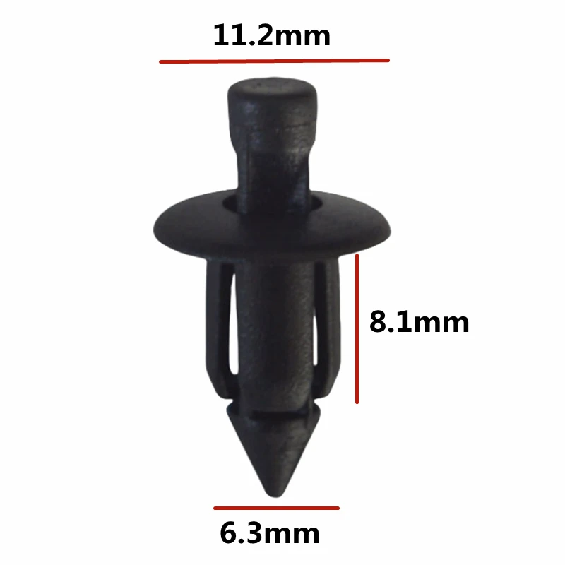50Pcs OE: 66824-01G00 90269-06001 90116-SP0-003 59122PA010 09409063145 0940906314T01 Car Spoiler Deflector Fastener Clips
