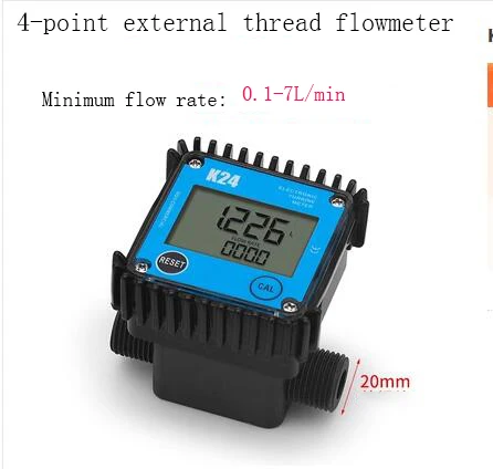 Aluminum Plasitc 6par Micro Digital Display Flow meter K24 K28 Gear Meter Diesel Oil Gasoline Oil Hydraulic Oil Soy Oil Water