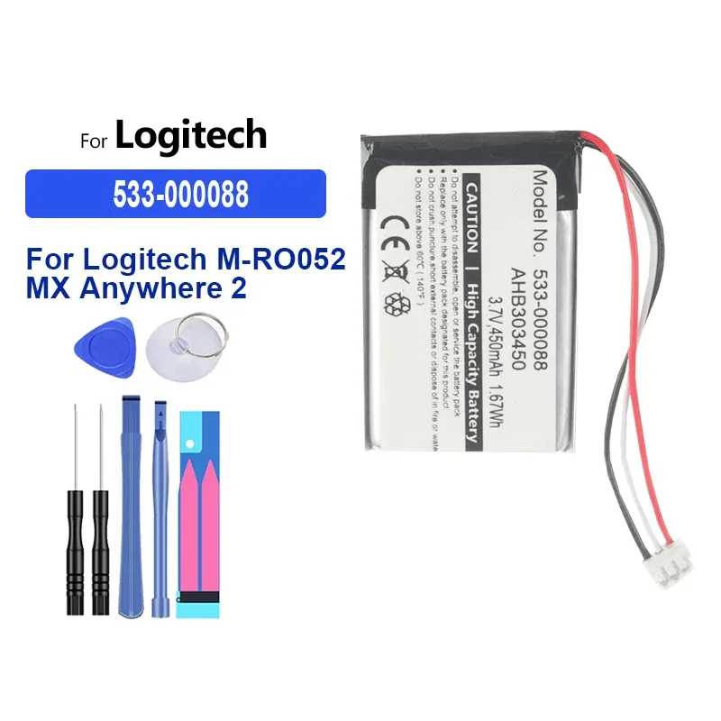 

Аккумулятор L-LB2 533- 000120 M-RO052 533- 000088 450 мАч-1800 мАч для Logitech MX 1000 M-RAG97 Anywhere 2 Master 2 2S 3 тачпад T650