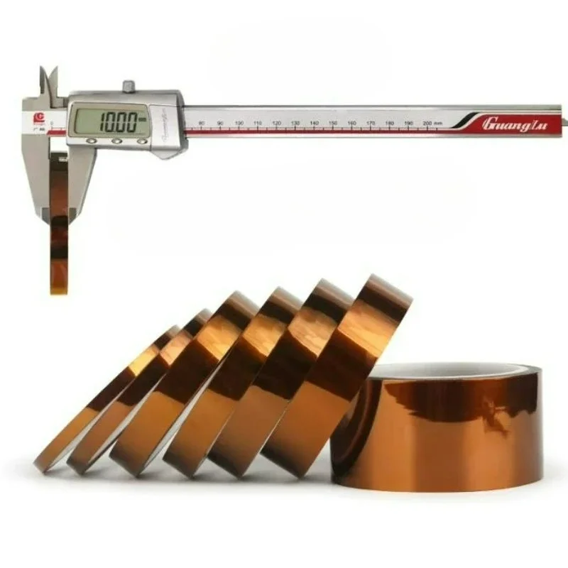 Polyimide Tape 33M Gold Finger Tape for FPC PCB Repair High Temp Resistant Masking Tape 5-150mm Width, No Residue