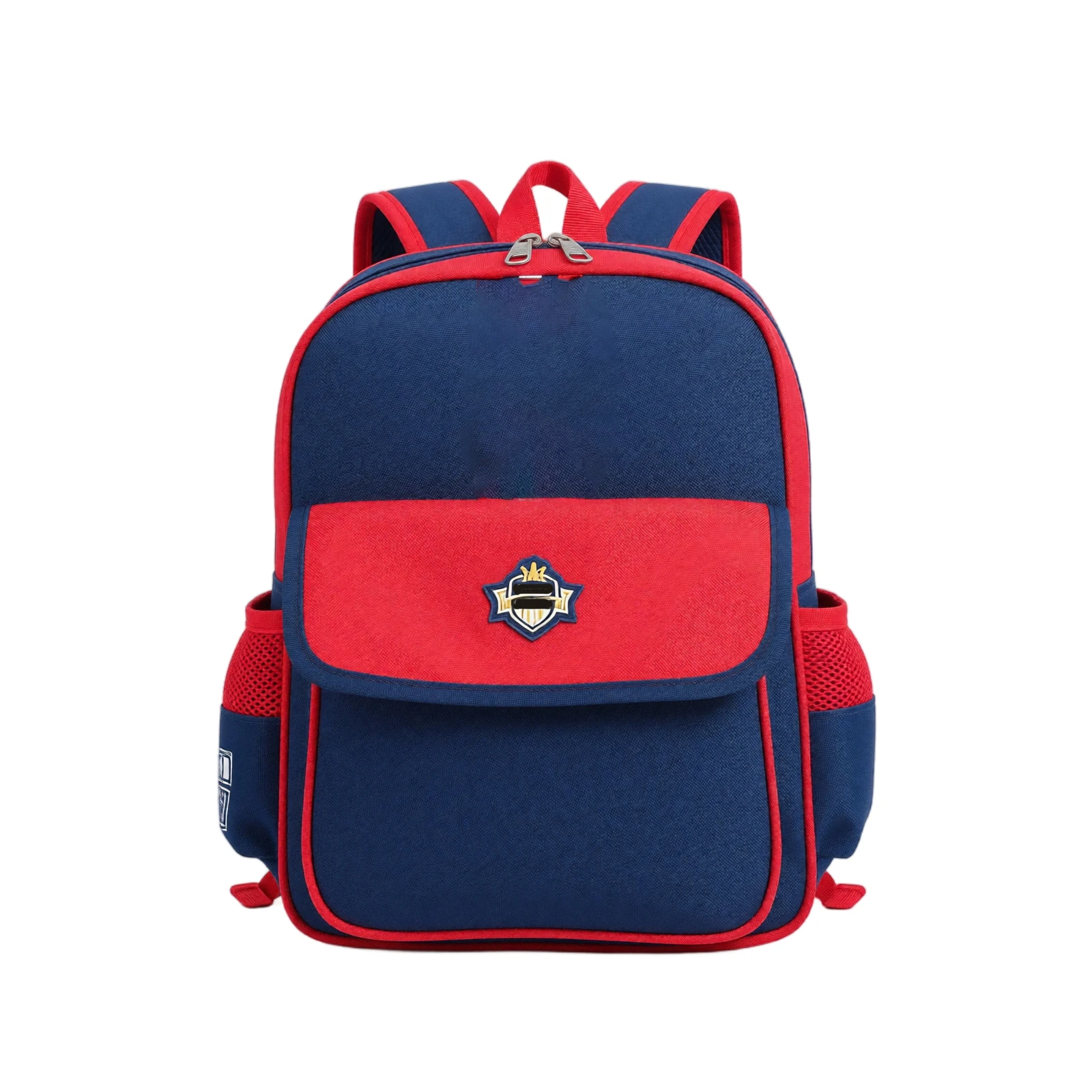 Children's Color Blocking Backpacks Cute Kindergarten Small Schoolbag Lightweight Daypack with Adjustable Straps
