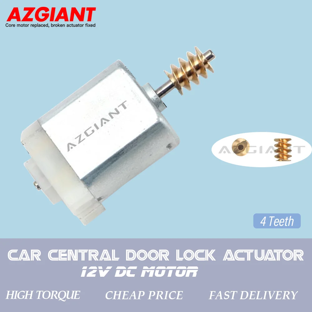 AZGIANT 1-5pcs 4Teeth Electric Door Lock Actuator 12V DC Motor Engine Repair For Buick Regal Verano Encore 13579557