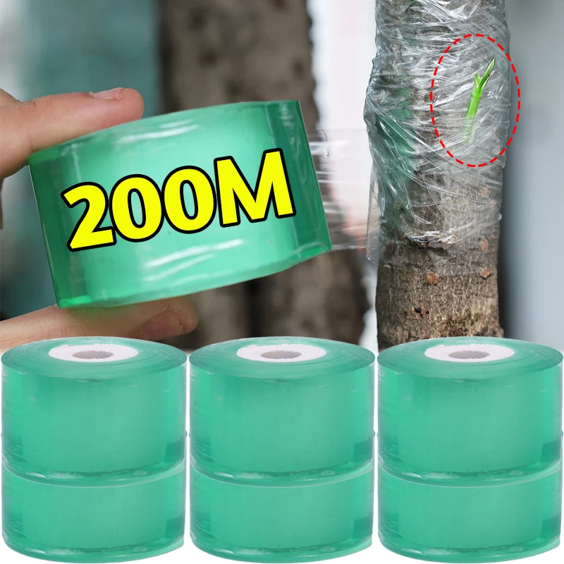 Plant Graft Film PE Flexible Grafting Tape Self-adhesive Garden Tape To Graft Trees Stretchable Grafting Supplies 2/3cm Width