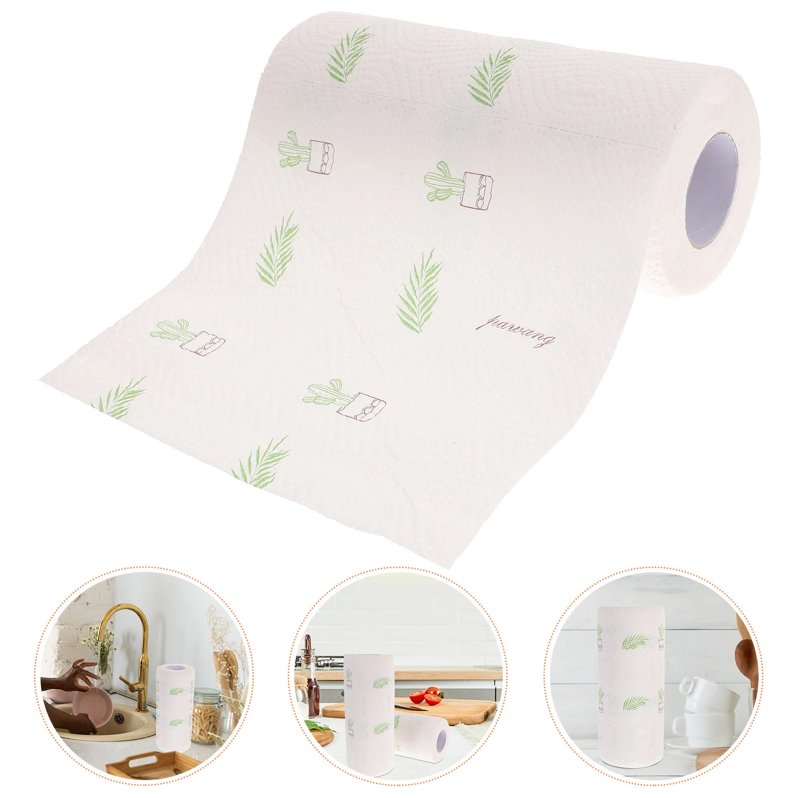 2 rollos de toallas de papel secante de aceite de cocina, toallitas de limpieza de pulpa de madera virgen, toallas de papel gruesas, suministros de cocina reutilizables absorbentes