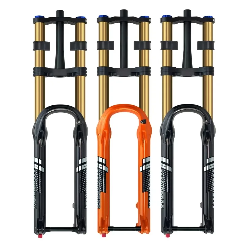 

MAGICBROS Double Shoulder Air Fork Damping Adjustment Travel 180mm Boost Axle 110mm Crown Control Lockout Suspension Fork
