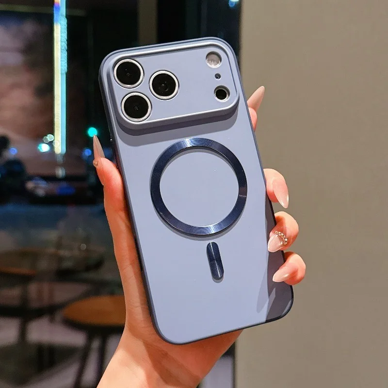 

For iPhone 17 Pro Max Air 15 14 Plus 13 12 11 Pro Max Phone Case Wireless Charging Cool Soft Shockproof Cover