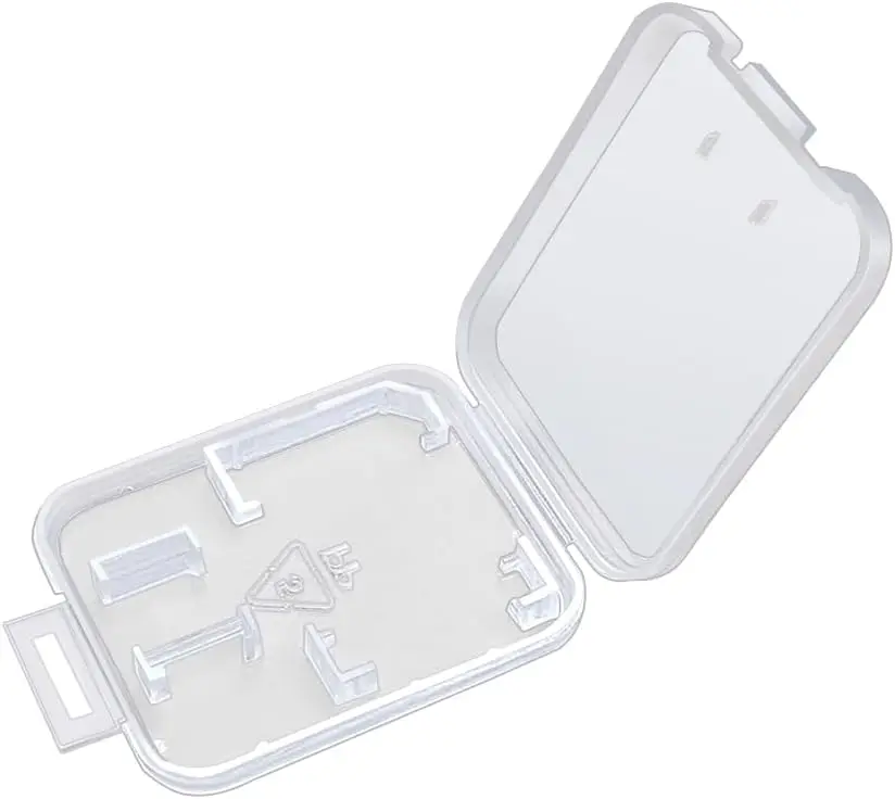 

Набор из 25 прозрачных пластиковых футляров для карт памяти SD и MicroSD, легкое и удобное решение для хранения