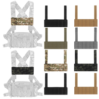 Airsoft Tactical Chest Rig Molle Expansion Plate Navigation Pouch Phone Case Mount D3CRM Chest Rig Hunting Vest Accessories